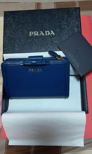 Prada Wallet 藍色 中銀包