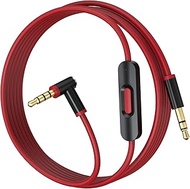 Sqrgreat Mixr Replacement 3.5mm Audio Cable with Inline Mic and Volume Control for Beats by Dre Head