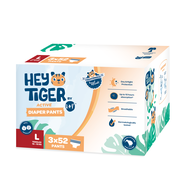 HEY TIGER Pants Super Jumbo  LARGE (10-15 kg) -  156 pcs - Diaper Pants