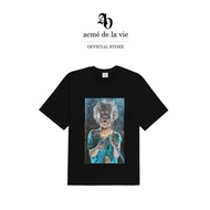 ADLV [acme de la vie] เสื้อยืด Oversize รุ่น Baby Face Short Sleeve T-Shirt Black Shocks R Black