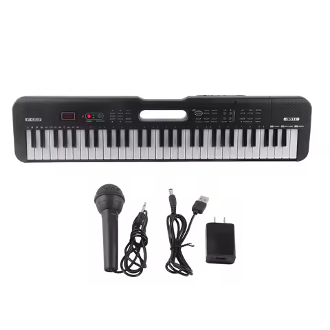 61 Key Keyboard 61 Keys Keyboard Piano Multifunctional Sustain Tremor Recording Portable Electronic 