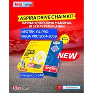 Gear set Gear set Drive chain Neotek, Mega Pro, Gl Pro H2-412PA-KEH-110H