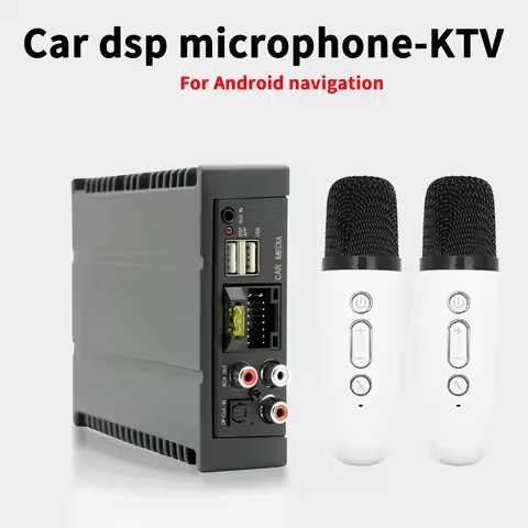 car dsp microphone for Android navigation Bluetooth music plug&play car ktv rca USB app