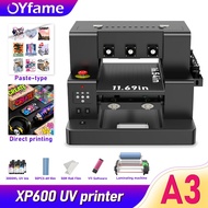 A3 Uv Flatbed Printer A3 Xp600 Uv Dtf Impresora Directly To Film Sticker Uv Dtf Printing Machine For