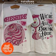 [Chashire] Alice in Wonderland vintage shirt Cute Cartoon papamama