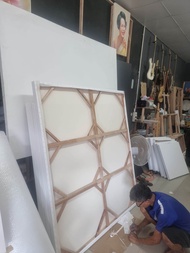 เฟรมผ้าใบ canvas ขนาด 120 x180 140x180 สีขาว และสีดำใช้ canvas ขนาด 380 แกรม เคลือบมาแล้ว 4 ชั้นสามา