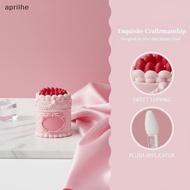 aprilhe 5g Cake Shape Lip Gloss Tubes Empty Refillable Containers for DIY Lip Balm Portable Mini Cos