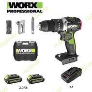 (香港WORX威克士總代理行貨) WORX 威克士 WU369X 20V無刷雙速衝擊電鑽充電套裝 - Cordless Lithium Brushless Two-speed Impact Drill
