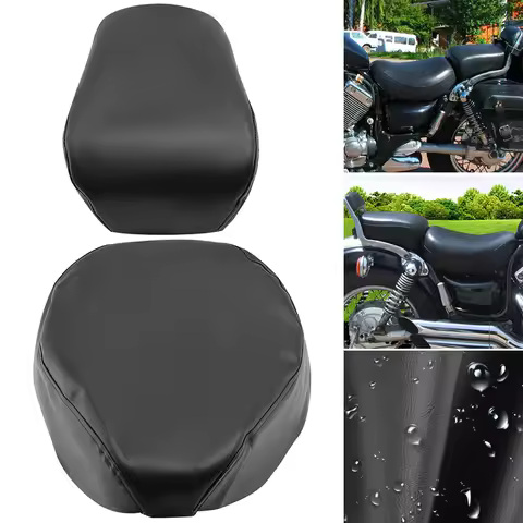 Black Motorcycle Driver Seat Cover Waterproof Sunscreen Motorbike Passenger Cushion Cover For Yamaha
