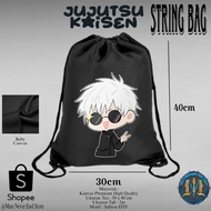 Anime Gojo Satoru Jujutsu Kaisen Anime Drawstring Bag Baby Canvas Material / Anime Jujutsu Kaisen Go