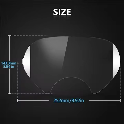Protective Scratch Resistant Film For 3M 6800 Gas Mask Respirator Full Face Window Screen Protector
