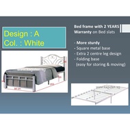 Single Metal Bed Single Bed with Folding Bed Base