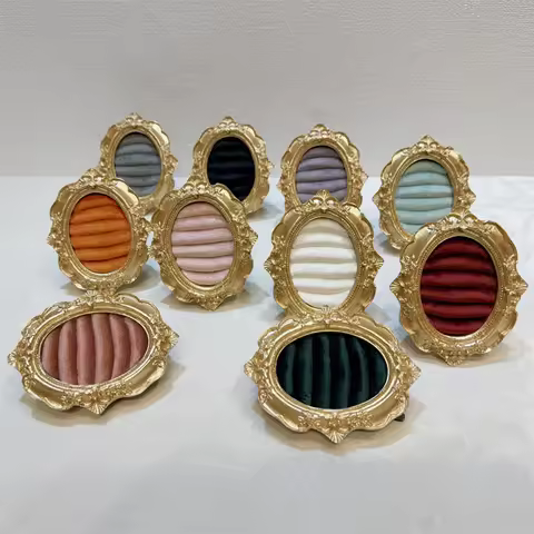 small size Jewelry Display Stand Vintage Photo Frame Ring Tray Jewelry Store Storage Booth Display P