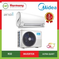 Midea 1.0hp R32 MSFAAU-09CRFN8 airstill Series Inverter Air Conditioner Wall Mount Air Cond ( Pengha