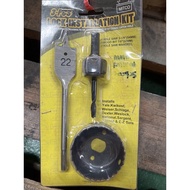(clearance) 3-pcs lock instllation kit 54mm hole saw