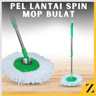 REFILL TONGKAT + KAIN Spin Mop Alat Pel Lantai Putar Otomatis Stick Set With Headmop Higienis