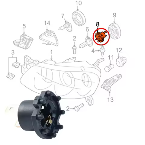 Reliable-B28V510A3 Halogen Headlight Bulb Socket For Kawasaki ER6-F Aprilia SL1000 Falco For Mazda 3