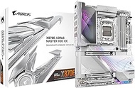 GIGABYTE X870E AORUS MASTER X3D ICE Motherboard - Supports AMD Ryzen 9000 CPUs, 18+2+2 Phases Digita