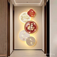 Fortune Character Lantern Painting Wall Art Decorative Painting led Modern end of the light luxury c