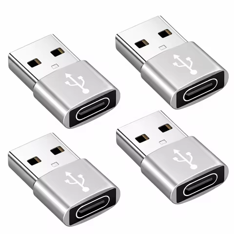 Female USB-C to Male USB Adapter (4 PACK) USB-C to USB Converter Adapter