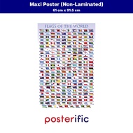Educational: Flags of the World - Poster (61 cm X 91.5 cm)