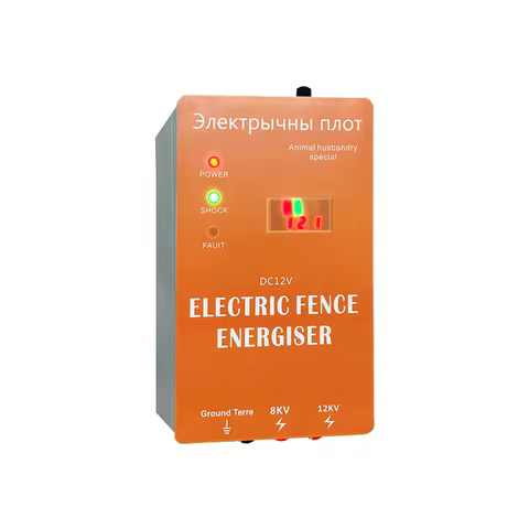 Animal electronic fence energizer 2J electric fence pulser pasture energy controller with alarm