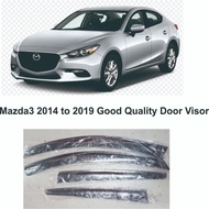 Mazda 3 skyactiv 2014 to 2019 good quality window visor. Seller store pickup equals to delivery.