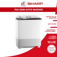 Sharp Mesin Basuh Manual - Semi Auto Washing Machine Washer (7 kg) EST7015