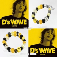Bigbang Boys Group Ginger Loud DAESUNG New Album D's WAVE Impression Support Bracelet Black Yellow B