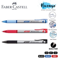 Faber-Castell Grip X5 X7 X10 Retractable Triangular Rubber Grip Ball Pen (Black/Blue /Red, 0.5mm/0.7
