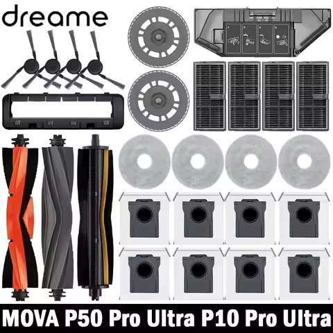 For Mova P50 Pro Ultra / Mova P10 Pro Ultra Vacuum Cleaner Replacement Accessories Main Side Brush F