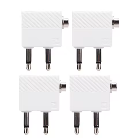 Airplane Headphone Adapter Dual 3.5mm Male to 3.5mm Female Airline Headset Converter for in Flight E