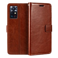 Flip Case Untuk Infinix hot11s nfc note10 proCase Dompet Kulit PU