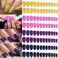 OPTIM 96pcs Fake Nials, Long Square and Ballerina