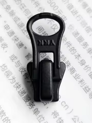 3 Pieces 5VS No. 5 YKK Resin Zipper Slider, Ancient Silver Treatment, with Down Jacket Zipper Lock