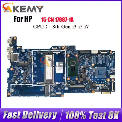 For HP Envy 15-CN 15M-CN Laptop Motherboard 17887-1A With i5-8250U i7-8550U CPU DDR4 100% Fully Test