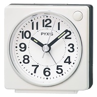 SEIKO NR449W Clock Alarm Clock, Display Analog, White Pearl, 65 x 64 38mm PYXIS