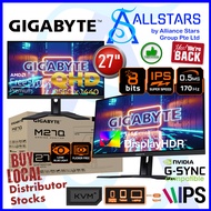 (ALLSTARS : We Are Back PROMO) Gigabyte M27Q / M27Q-EK 27 inch IPS QHD Gaming Monitor / 2560x1440 / 170Hz / 8bit / 0.5ms / HDR400 / KVM / FreeSync​ / VESA Mount Compatible 100x100mm (Warranty 3years on-site with Gigabyte service center)