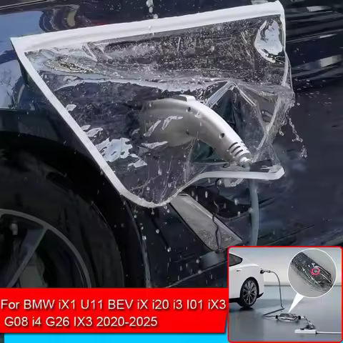 Car New Energy Charging Port Rain Cover Rainproof Dustproof EV Charger Protect For BMW iX1 U11 BEV i