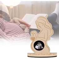 Baby Ultrasound Photo Wooden Frame for Pregnant Women - Baby First Scan Sonogram Picture Frame, Preg