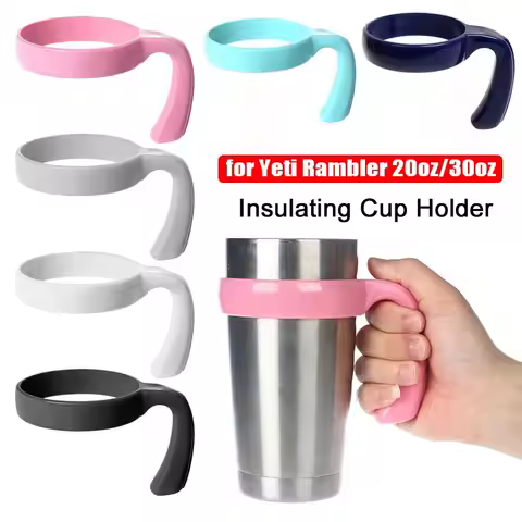 Water Bottle Tumbler Cup Handle Travel Mug Holder for 20oz 30oz Car Vehicle Cup Drink Holder Rack Wa