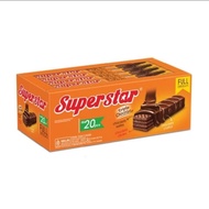 Superstar Wafer Super Star Chocolate Full Chocolate Mayora Superstar Snaps Triple Chocolate 28 gr