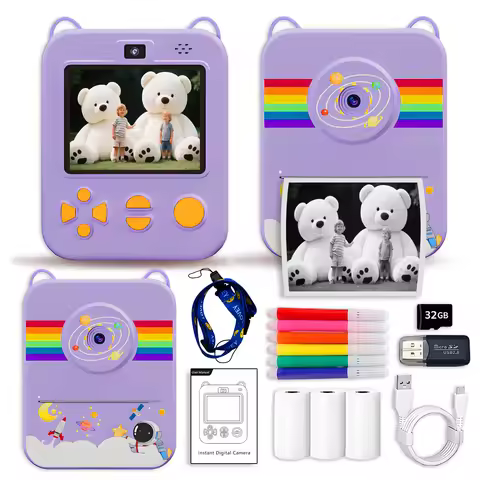 Digital Camera for Kids Instant Print The Camera Can Print Instantly Instant Print Camera Kids and I