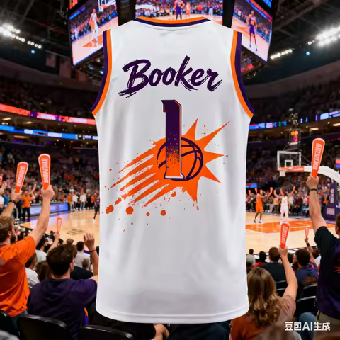 Mens Booker 3D AI Edition Basketball Vest #1 USA Basketball Tops Youth Kids Training Breathable Over