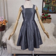 Sleeveless grey dress party dress grey dress
