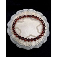 HuPo Full Honey Damar Blood Amber Stone Bracelet 5A 6.5mmnatural C1246