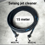 1/ 4 R2 x 15 meter jet cleaner hose + M22(14) + M22(14)