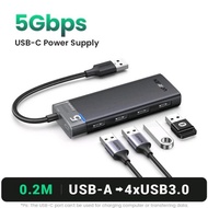 SHIPPINGbebas - Ugreen USB 3.0 Hub 4 Ports High Speed Ugreen USB Splitter Hub 4 Ports