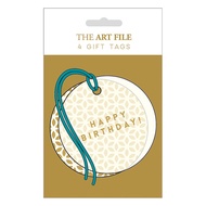 英國ART FILE禮物卡/ Double Tag with Gold Foil