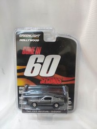 全新絕版M.A.S.H] Greenlight 1/64 Ford Mustan g Shelby GT500 驚天動地60秒